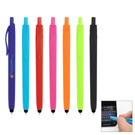 Product: Zinnia Rubberized Pen With Stylus