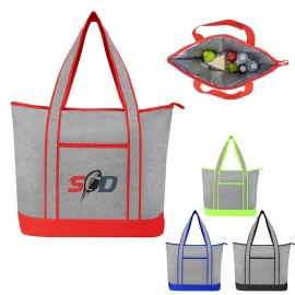 Product: Harborside Heathered Cooler Tote Bag