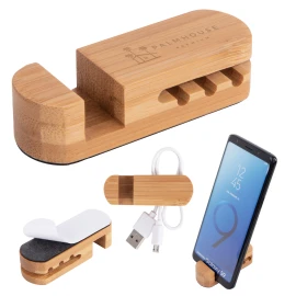 Product: Bamboo Desktop Cable Organizer
