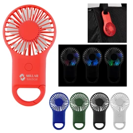 Product: Rechargeable Handheld Fan With Carabiner