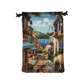 Product: 11" W X 16" H Polyester Drawstring Bag