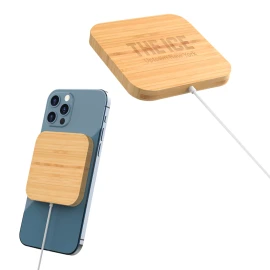 Product: Mag Max Bamboo Magnetic Wireless Charger