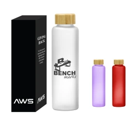 Product: Aws 20 Oz. Belle Glass Bottle With Bamboo Lid