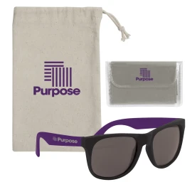 Product: Rubberized Sunglasses With Microfiber Cloth And Pouch