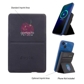 Product: 5,000 mAh Energizer® Mag-N-Kick™ Wireless Charger Power Bank and Phone Stand