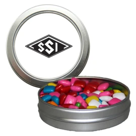 Product: Candy Window Tin Short Round