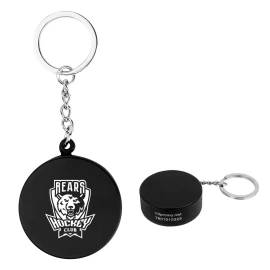 Product: Hockey Puck Stress Reliever Keychain