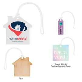 Product: Full Color Wood Bag Tag - 4"