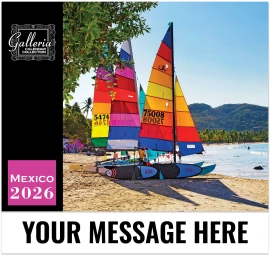 Product: Galleria Wall Calendar 2026 Scenes Of Mexico (Spanish/English)