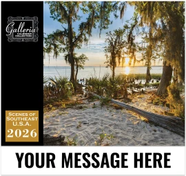 Product: Galleria Wall Calendar 2026 Southeast USA