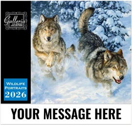 Product: Galleria Wall Calendar 2026 Wildlife Portraits