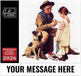 Product: Galleria Wall Calendar 2026 Memorable Images Of Norman Rockwell