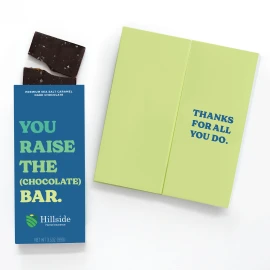Product: Full-Color Custom Sweeter Cards with Sea Salt Caramel Chocolate Bar