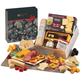 Product: Snack Lover's Gift Box with Pine Boughs & Berries Sleeve