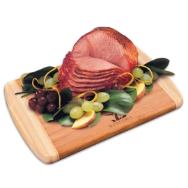 Product: Honey Cured Spiral-Sliced Boneless Ham w/Bamboo Cutting Board