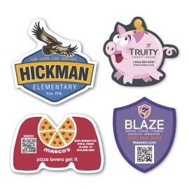 Product: Custom Corner Flat Flexible Magnet up to 25 Sq In