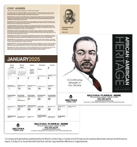 Product: African-American Heritage: Dr. M Luther King, Jr. Calendar
