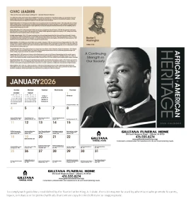 Product: African-American Heritage: Dr. M Luther King, Jr. Calendar