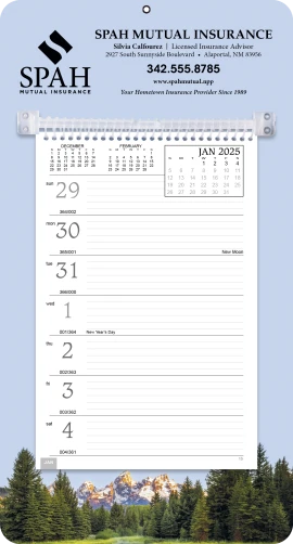 Product: Full-Color Weekly Memo Calendar