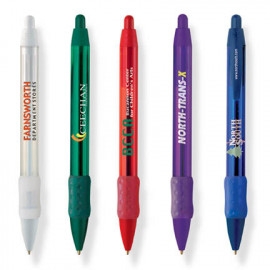 Product: Bic WideBody Clear w/ Rubber Grip Pen