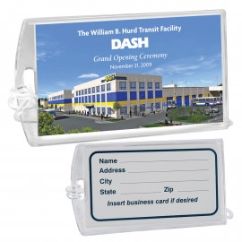 Product: Executive Luggage Tag w/ Clear Loop Strap
