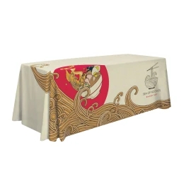Product: 8 Foot Table Cover with a Digital Four Color Process Imprint