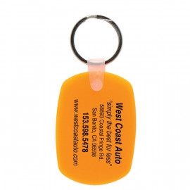 Product: Soft Squeezable Oval Key Tags