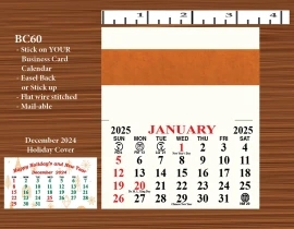 Product: Easel Sticker Business Card Calendar