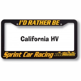 Product: California High View (HV) Raised Copy Plastic License Plate Frame