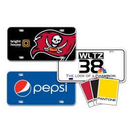 Product: .024" Light Weight Hi-Gloss Polyethylene License Plate