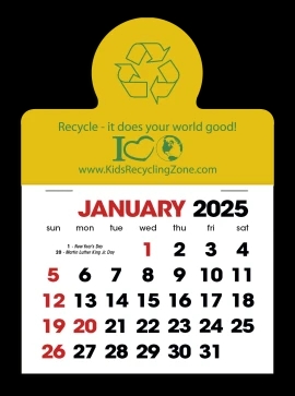 Product: Half Circle Stick Up Calendar