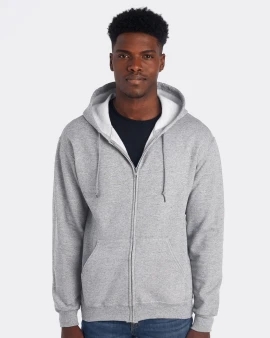 Product: Jerzees Nublend Mid-Weight Hooded Zip Sweatshirt