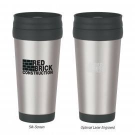 Product: 16 OZ. STAINLESS STEEL SLIDE ACTION TRAVEL TUMBLER