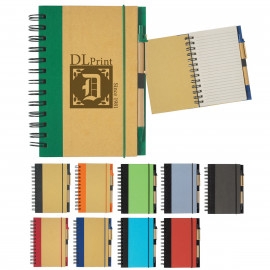 Product: ECO-INSPIRED SPIRAL NOTEBOOK & PEN