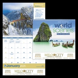 Product: World Scenes with Recipe Calendar