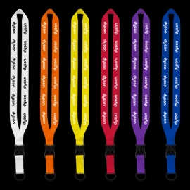 Product: 3/4" Polyester Snap Buckle Release Lanyard w/ Split-Ring