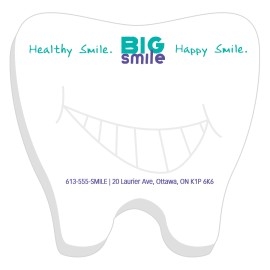 Product: Souvenir® 3"x3" Adhesive Die Cut 25 Sheet Notepad (Tooth)