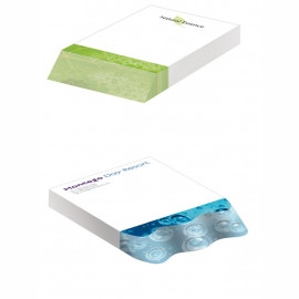 Product: BIC 4"x6" Adhesive Custom Die Cut Beveled Notepad