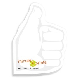 Product: BIC 4"x3" Adhesive Die Cut 50 Sheet Notepad (Thumbs Up)