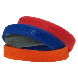 Product: Rush Debossed Silicone Wristband Bracelet