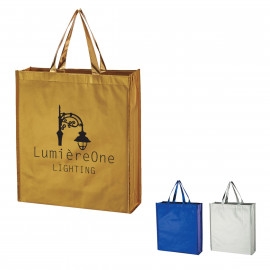 Product: METALLIC NON-WOVEN SHOPPER TOTE BAG