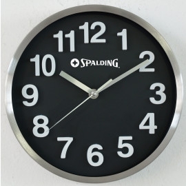Product: Stainless Steel Deluxe Black Dial Wall Clock (10")