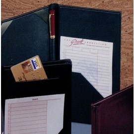 Product: Britiannia Guest Check Presentor w/ Pocket & Ribbon Panel