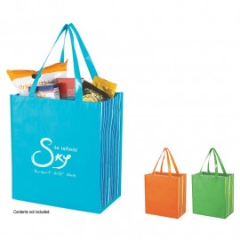 Product: SHINY LAMINATED NON-WOVEN TROPIC SHOPPER TOTE BAG