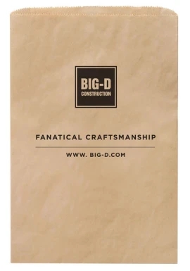 Product: Natural Kraft 100% Recycled Paper Merchandise Bag (12"x18"x2 3/4")