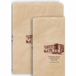 Product: White Kraft Paper Merchandise Bag (8 1/2"x11")