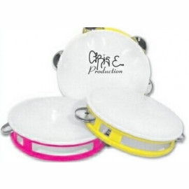 Product: White Top & Assorted Neon Bases Tambourine