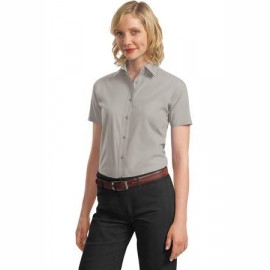Product: Port Authority® Ladies Short Sleeve Value Poplin Shirt