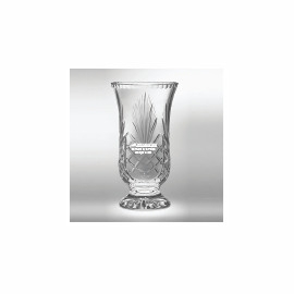 Product: 10”H Lead Crystal Footed Vase