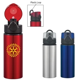 Product: 25 OZ. ALUMINUM SPORTS BOTTLE WITH FLIP-TOP LID